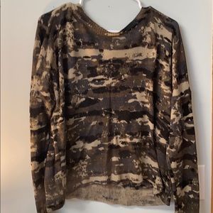 Abstract camo type shirt long sleeve